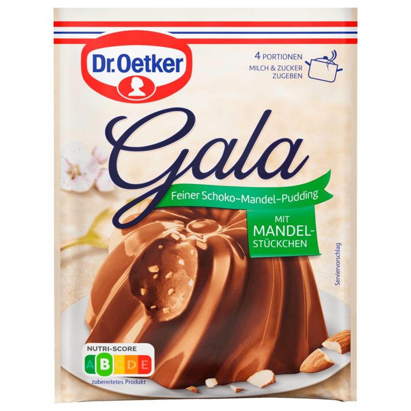 Dr. Oetker Gala Pudding Schoko-Mandel 110g, 2 Stück